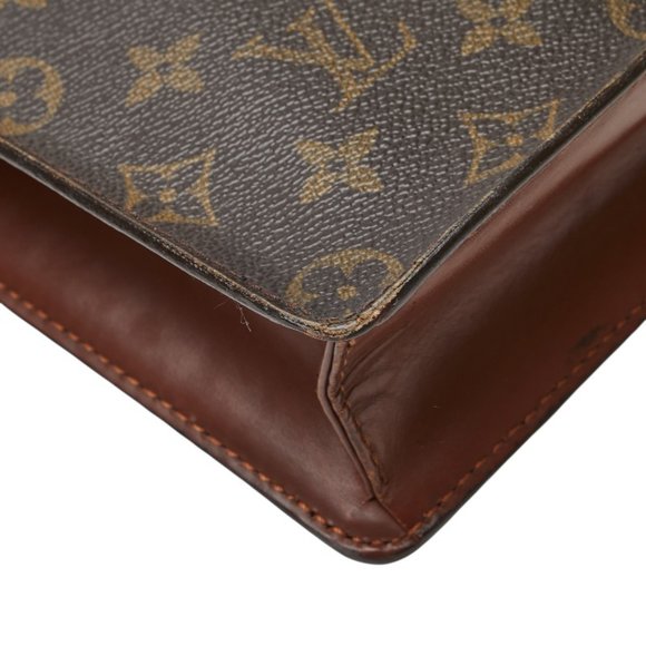 Louis Vuitton Monogram Pochette Homme Second Bag Clutch M51795 Brown PVC - Picture 7 of 10